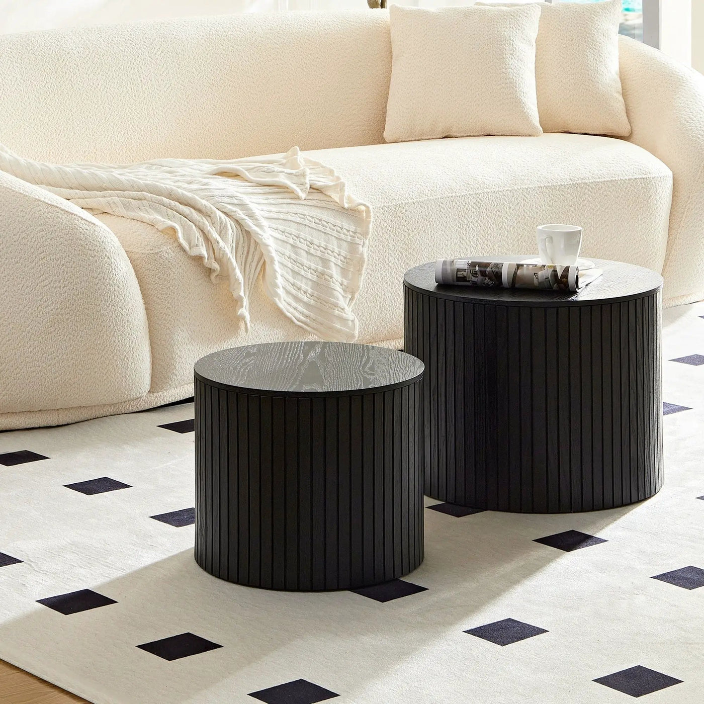 Handcrafted Nested Table Set, 2 Pieces by HouseOfZazla
