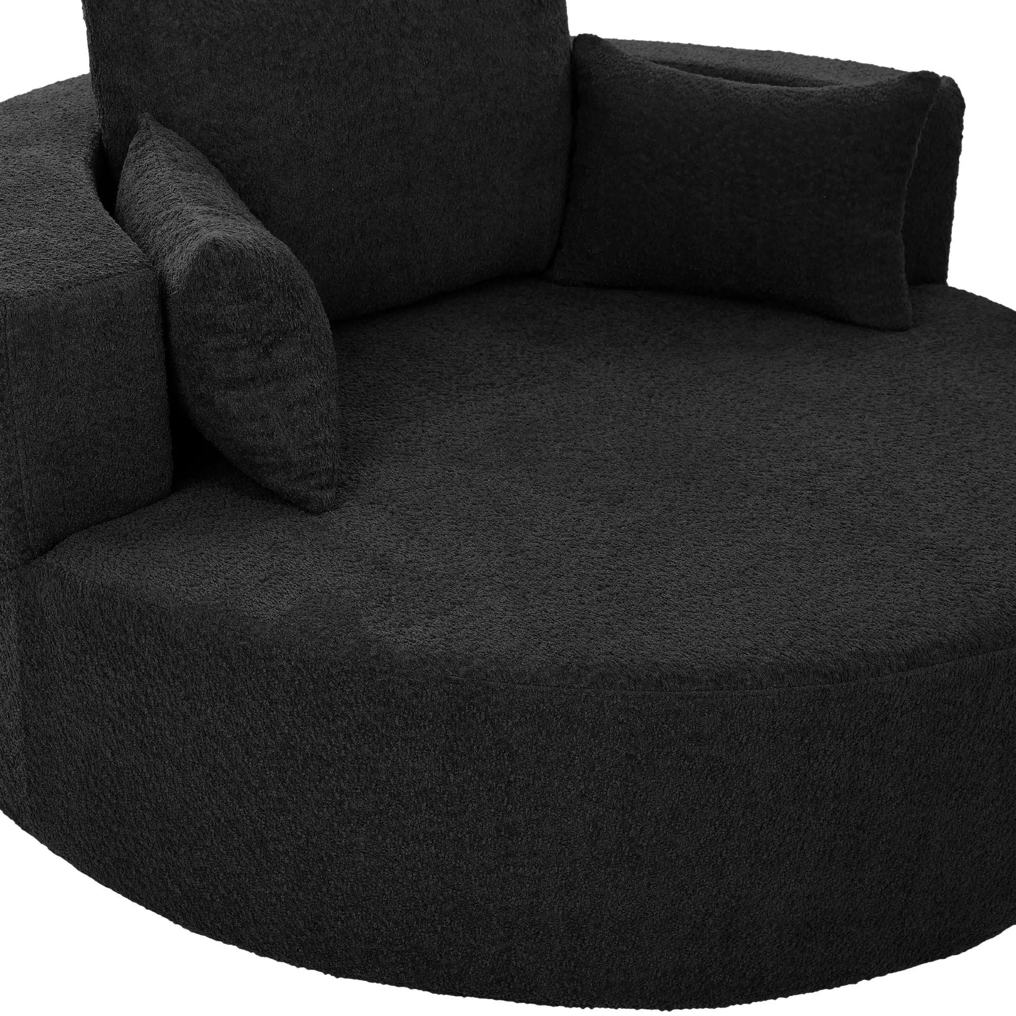 360° Swivel Chair Accent Barrel Chair With Removable Pillows by HouseOfZazla