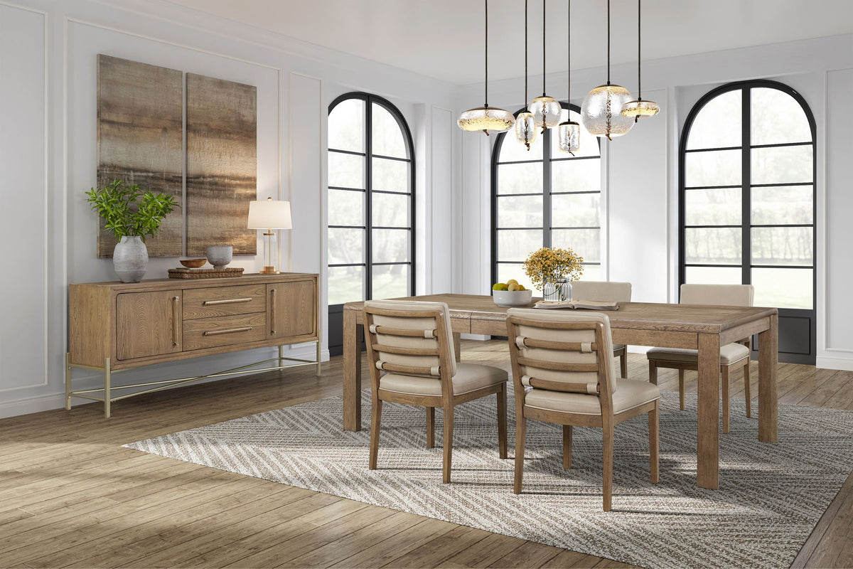 Dining Table with Leaf - Solid Wood Expandable - Light Brown, photo 4 of 5