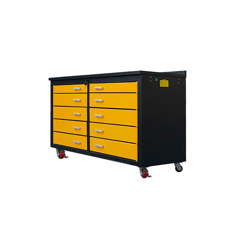 6ft Heavy Duty Mobile Workbench with 10 Drawers by Chery Industrial
