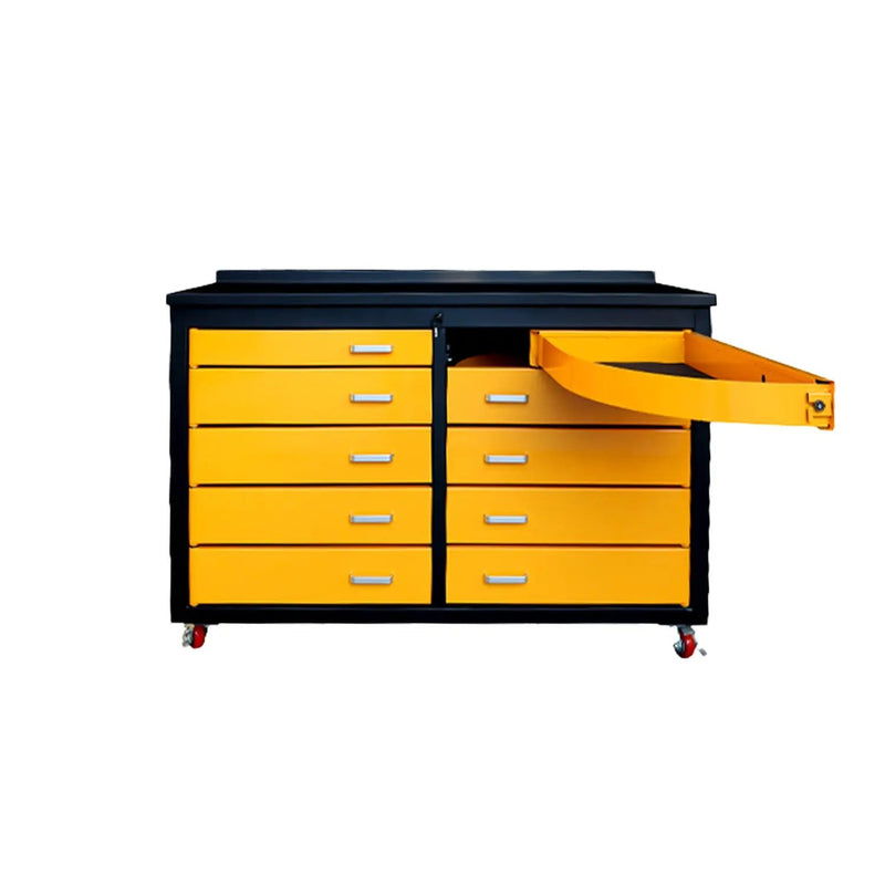 6ft Heavy Duty Mobile Workbench with 10 Drawers by Chery Industrial