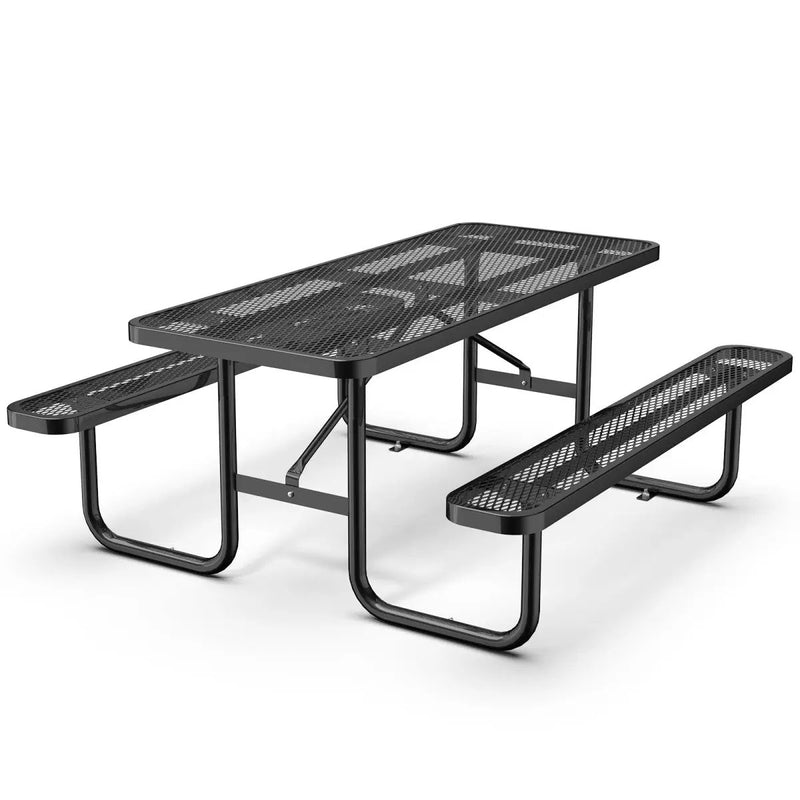 6 ft Metal Picnic Tables for Outdoors by Chery Industrial