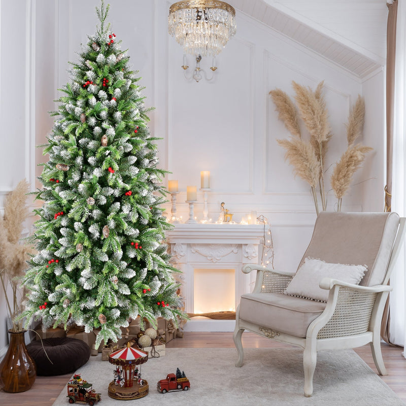 6ft Pre-Lit Artificial Christmas Tree with 380 Warm White LED Lights, photo 10 of 15