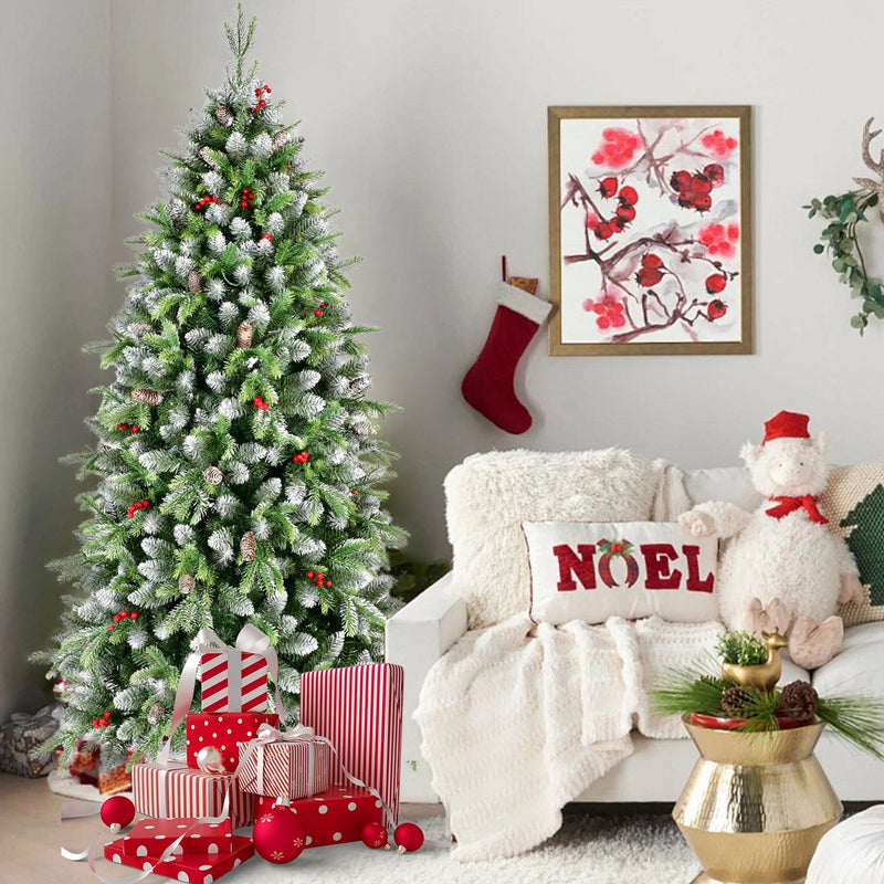 6ft Pre-Lit Artificial Christmas Tree with 380 Warm White LED Lights, photo 11 of 15