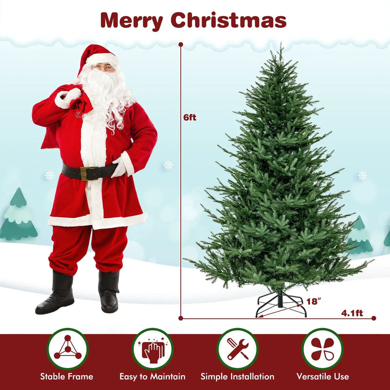 Pre-lit Christmas Tree with 280 Warm White LED Lights and 8 Lighting Modes by DirectDeals