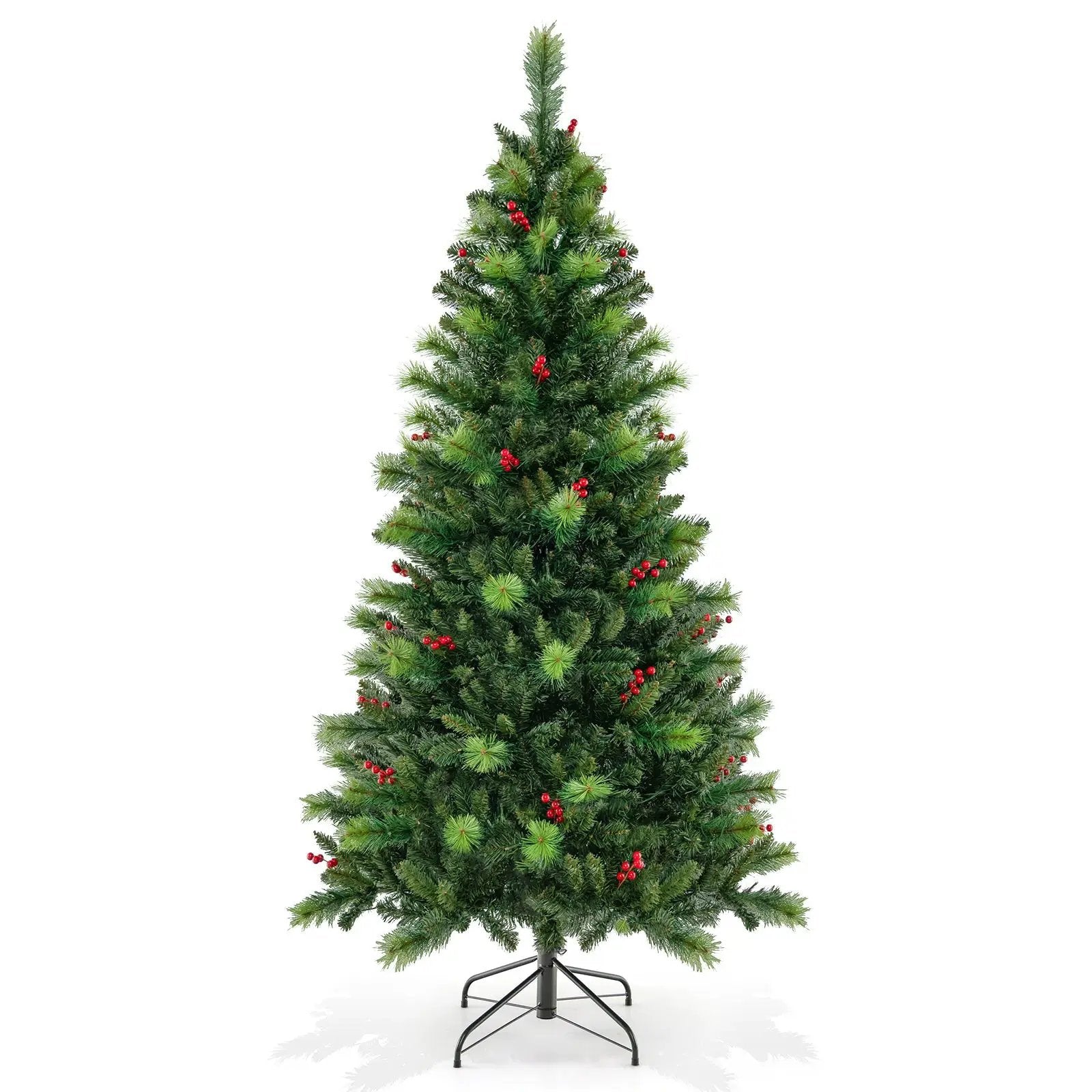 6/7/8 Feet Pre-Lit Artificial Christmas Tree with 300/400/500 LED Lights by DirectDeals