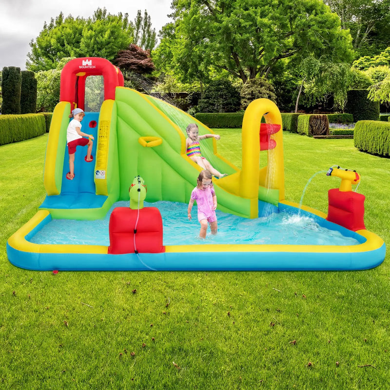 Outdoor Inflatable Water Bounce House with 480W Blower by DirectDeals