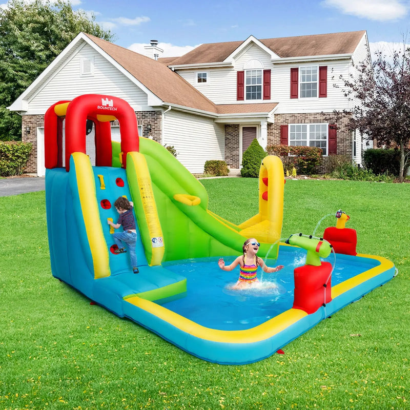 Outdoor Inflatable Water Bounce House with 480W Blower by DirectDeals