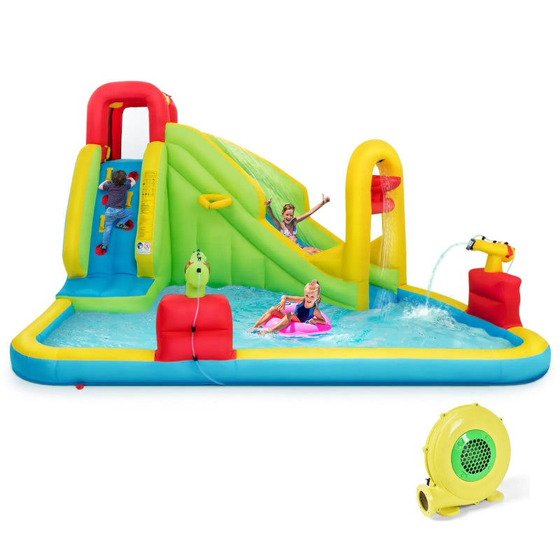 Outdoor Inflatable Water Bounce House with 480W Blower by DirectDeals
