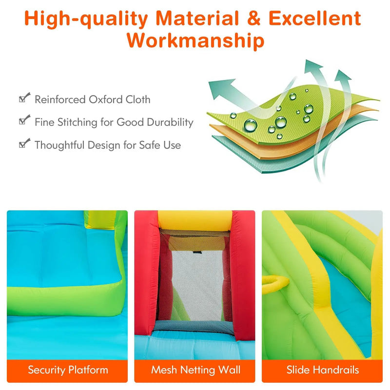 Outdoor Inflatable Water Bounce House with 480W Blower by DirectDeals