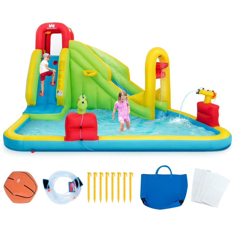Inflatable Splash Jump Slide Water Bounce without Blower by DirectDeals