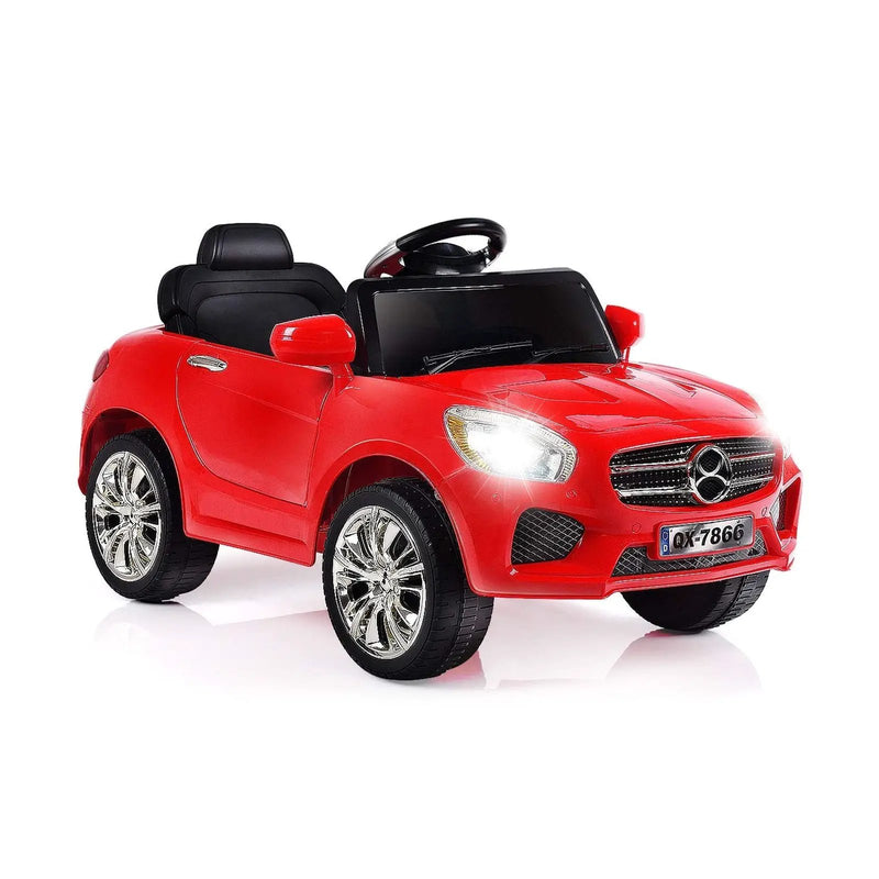 6V Kids Remote Control Battery Powered LED Lights Riding Car-Red by DirectDeals