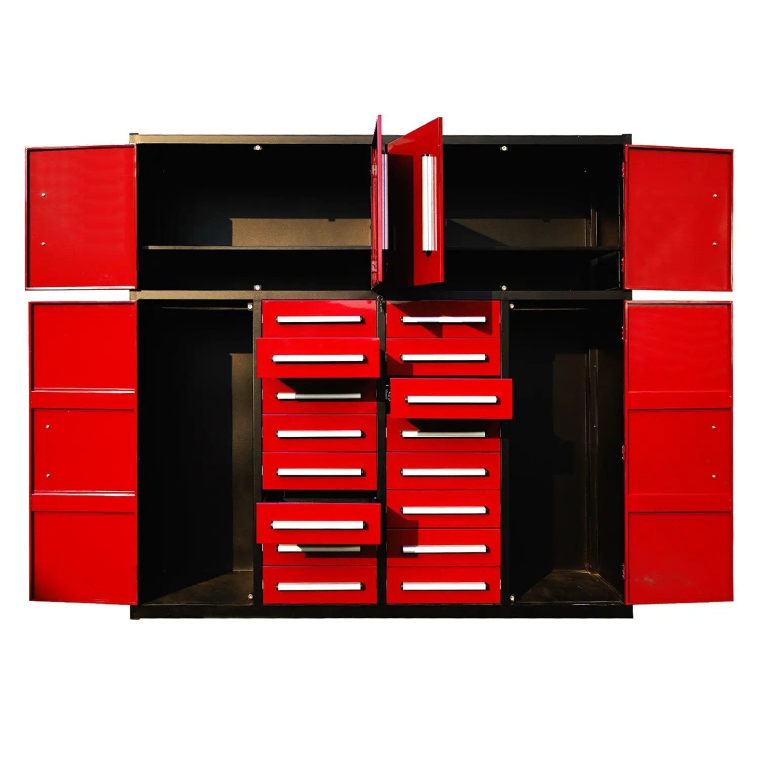 7ft Garage Storage Cabinet with 16 Drawers by Chery Industrial