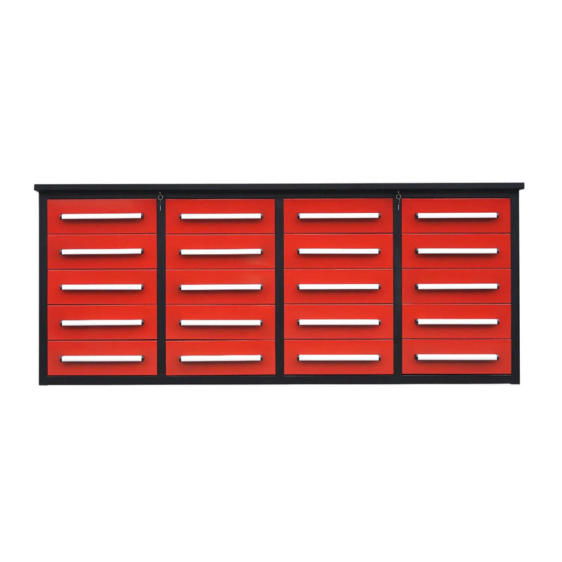 7ft Heavy Duty Garage Workbench Cabinet with 20 Drawers by Chery Industrial