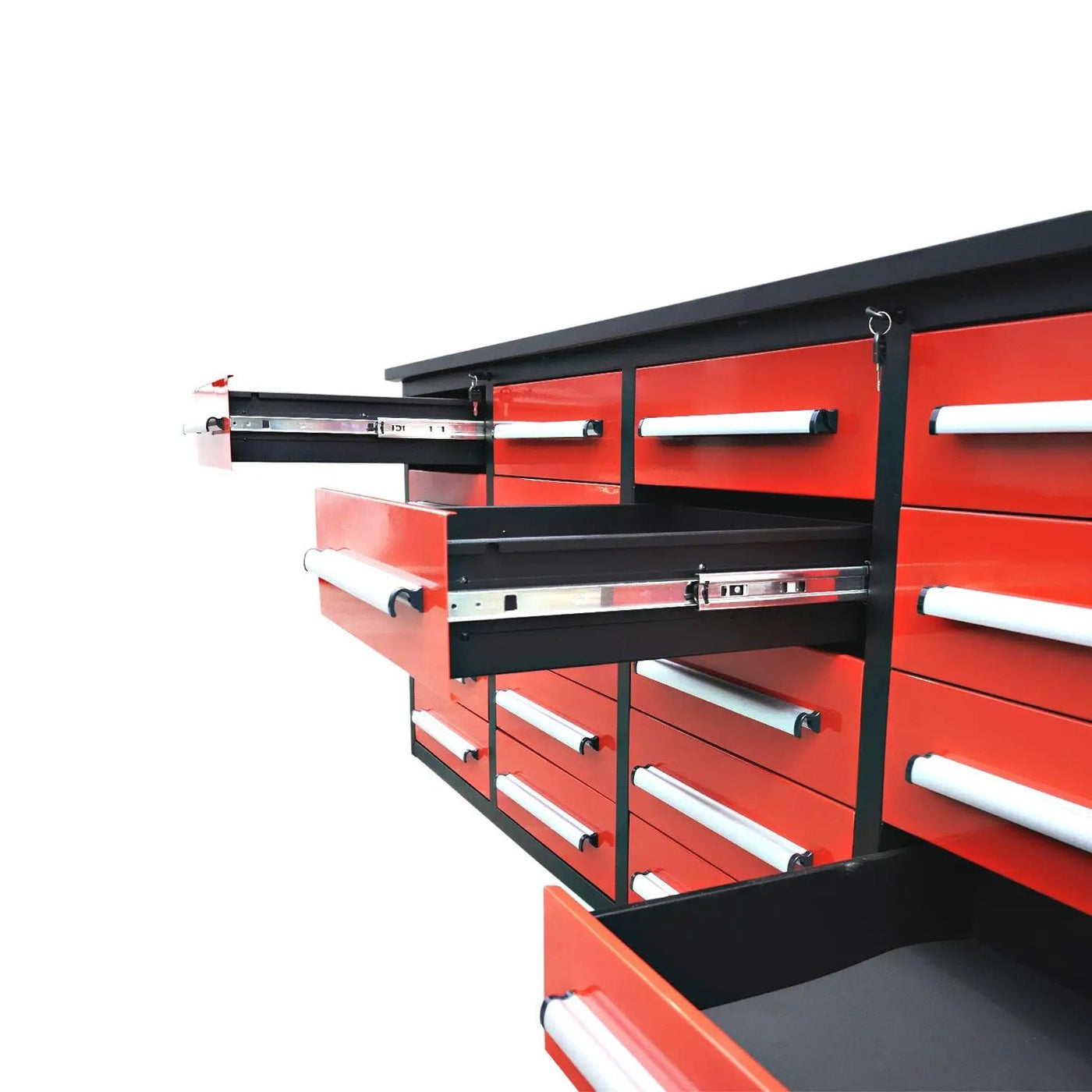 7ft Heavy Duty Garage Workbench Cabinet with 20 Drawers by Chery Industrial