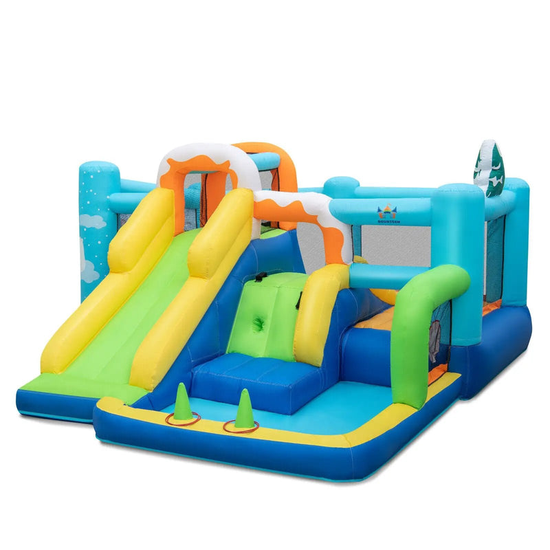 7-in-1 Kids Inflatable Bounce House with Jumping Area without Blower by DirectDeals