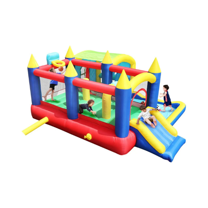 7-In-1 Inflatable Bounce House With Ball Pit, Obstacles And Bouncy Castle (SAK50823) by SAKSBY WHOLESALE