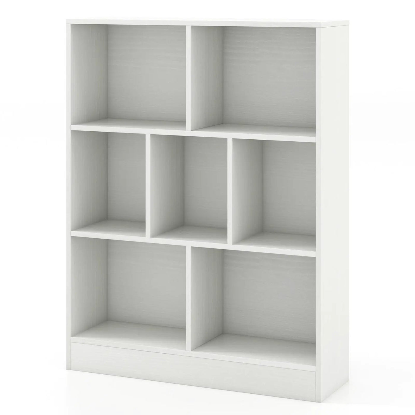 7-Section Freestanding Bookshelf for Kids Room Classroom Daycare Nursery by DirectDeals