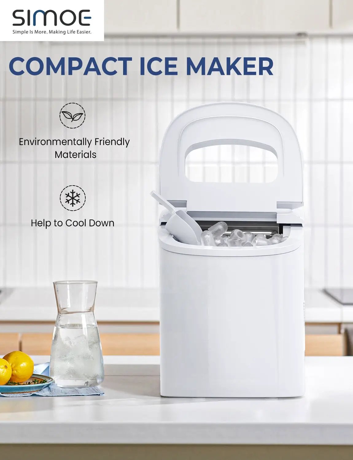 Mini Portable Compact Electric Ice Maker Machine by DirectDeals