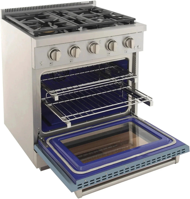 Kucht 30" Freestanding Professional Gas Range KFX3000X-LB by Farmhouse Kitchen and Bath