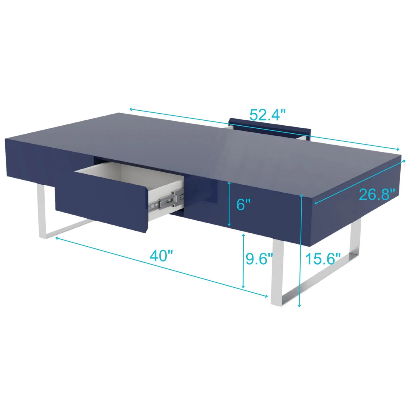 Rectangular Coffee Table With Hidden Storage by Unique Piece Furniture