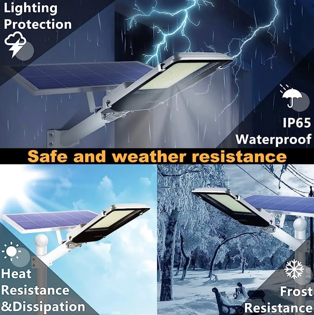 7000W Commercial Solar Street Light Outdoor 135000 Lumens Dusk to Dawn Solar with Remote Control by Outdoor Solar Outlet