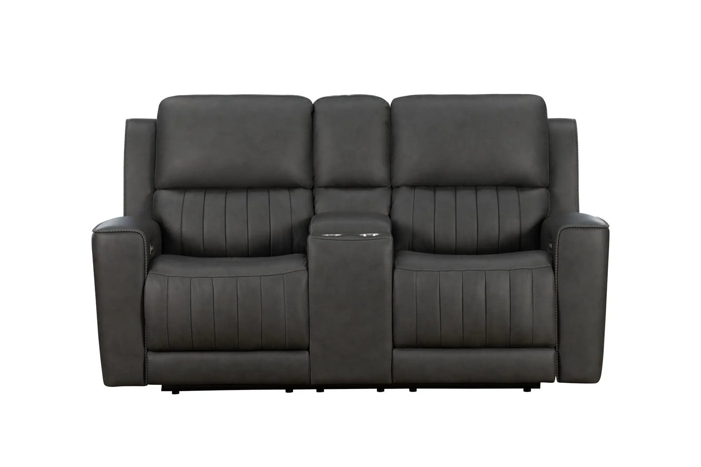 Pierce - Console Loveseat With Power Recline, Power Headrests And Power Lumber-Zero Gravity, Lumbar by Unique Piece Furniture