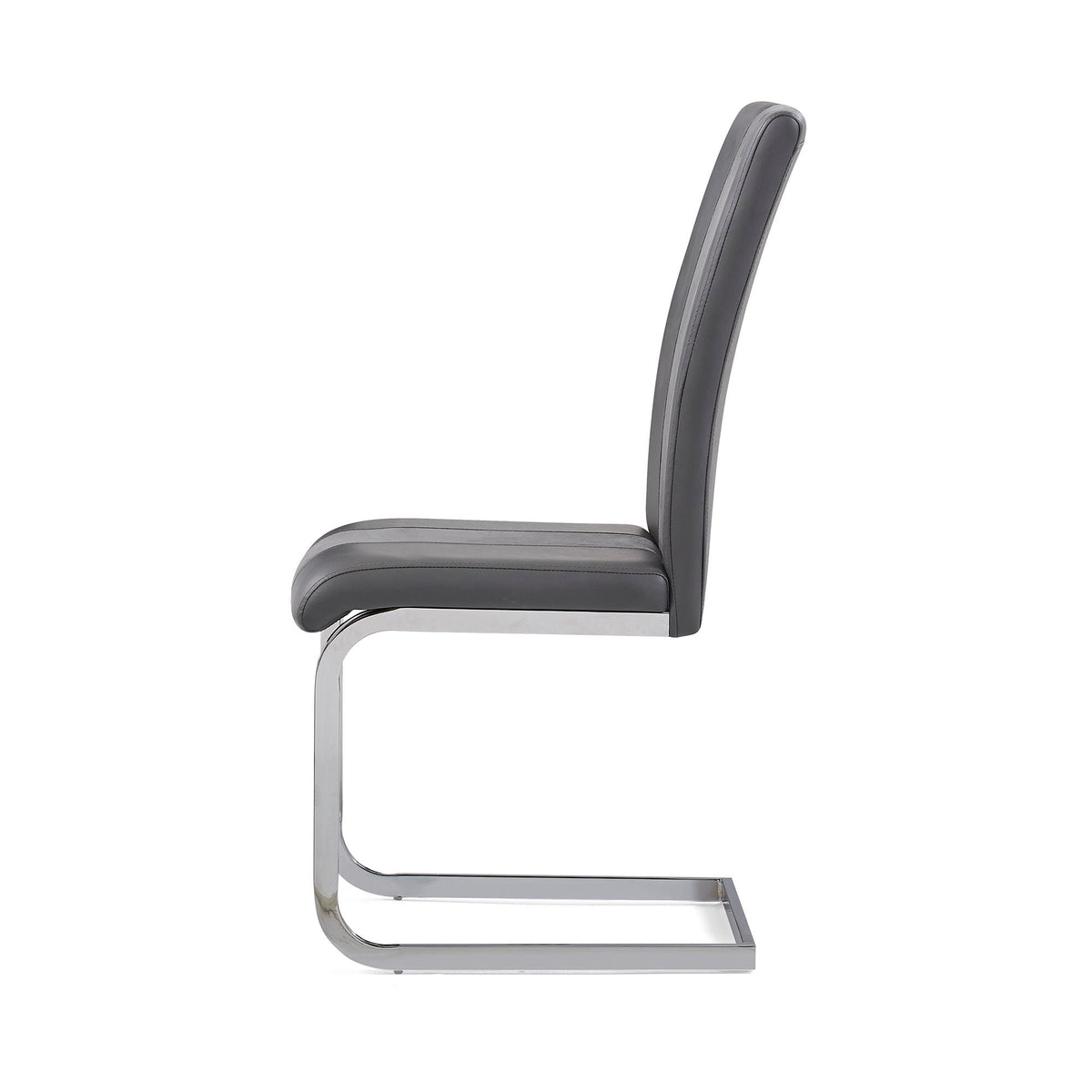 Dining Chair Set with Upholstered Seat and Metal Legs - White, Black, or Dark Gray, photo 19 of 30