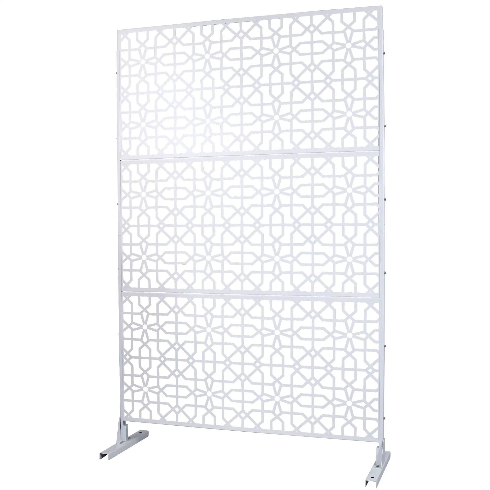 Outdoor & Indoor Metal Freestanding Decorative Privacy Screen by Unique Piece Furniture