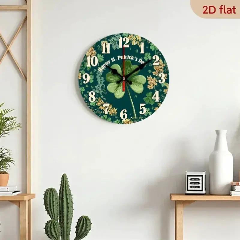 Wall Clock - Silent Wooden Round by House Of Avana