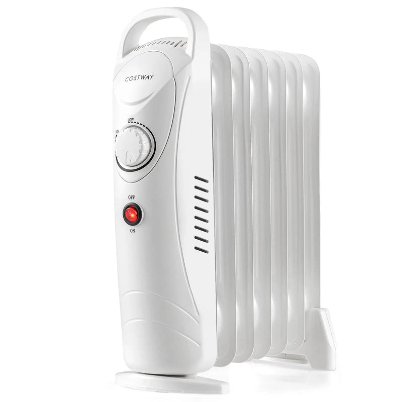 700W Electric Oil Filled Radiator Heater with Adjustable Thermostat by DirectDeals