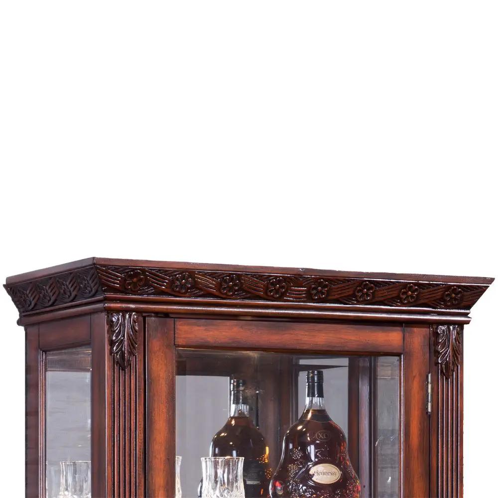Addy - Curio Cabinet - Cherry by Unique Piece Furniture