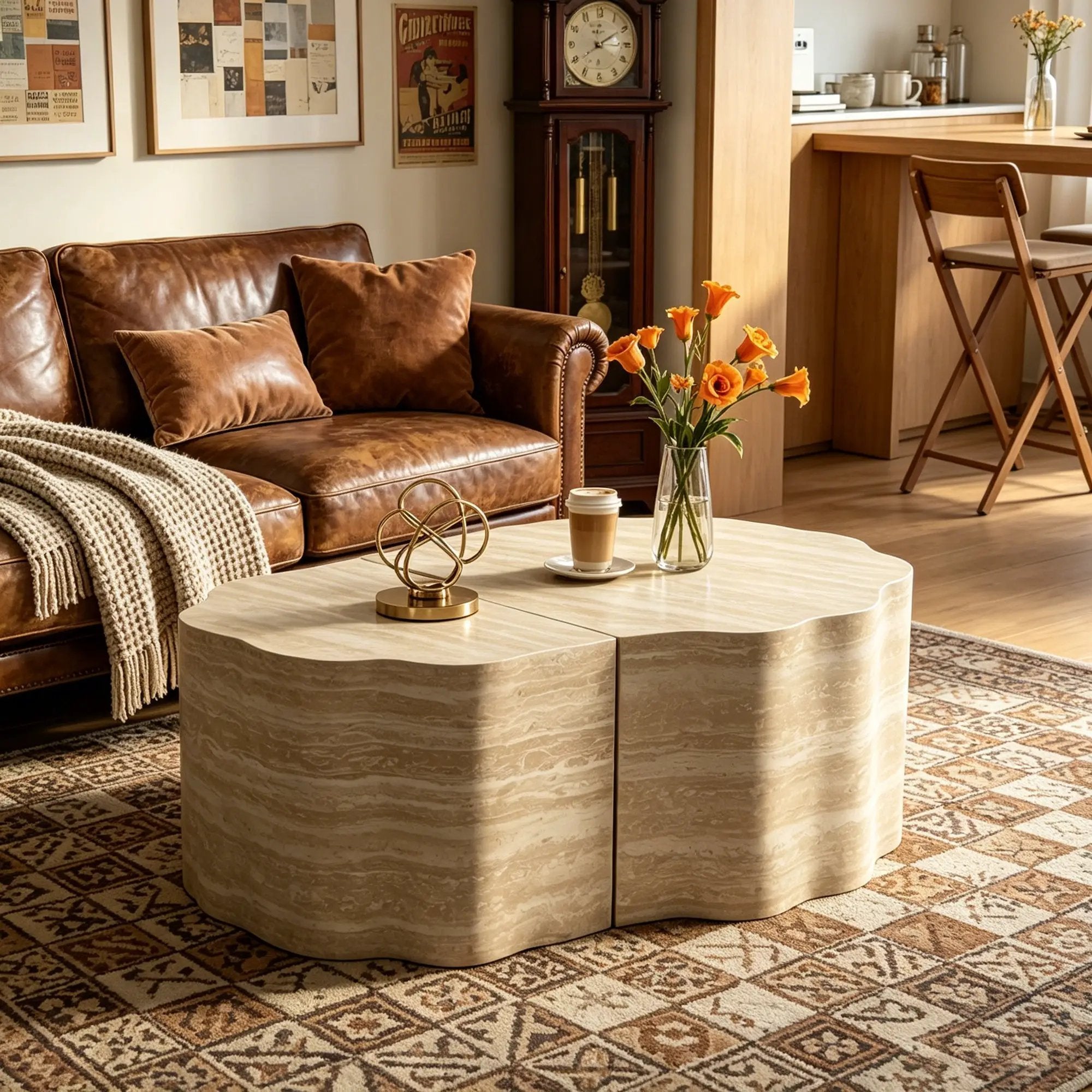 Round Coffee Tables Side Table Set of 2 by HouseOfZazla