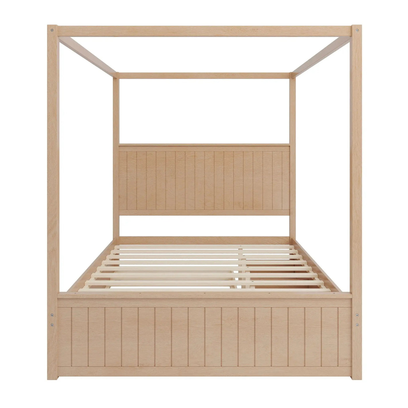 Canopy Platform Bed With Trundle And 3 Storage Drawers by HouseOfZazla