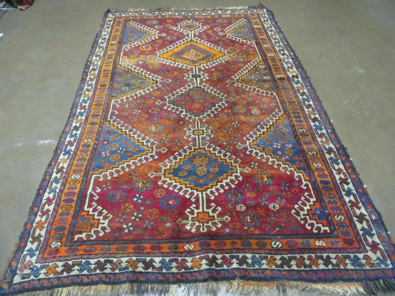 4' X 7' Antique Handmade Tribal Turkish Wool Rug Nice by Jewel Rugs