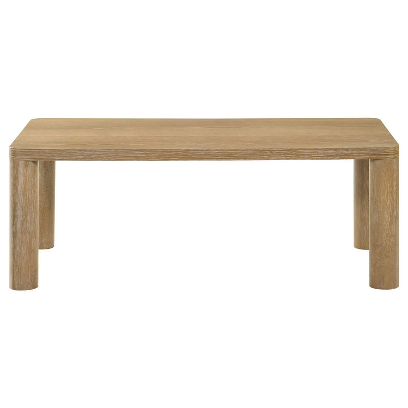 Castlewood 3-piece Cocktail Coffee Table Set Light Oak by Unique Piece Furniture