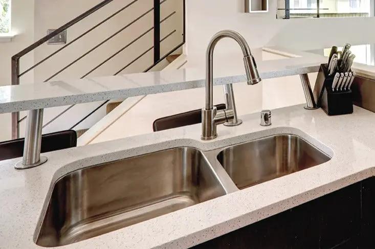 Stainless Steel Sink 60/40 (Double Bowl) by The Original Granite Bracket
