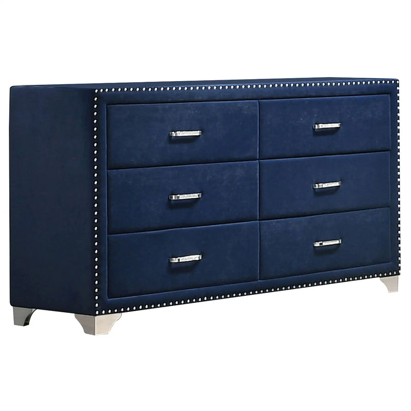 Melody 4-piece California King Bedroom Set Pacific Blue by Unique Piece Furniture