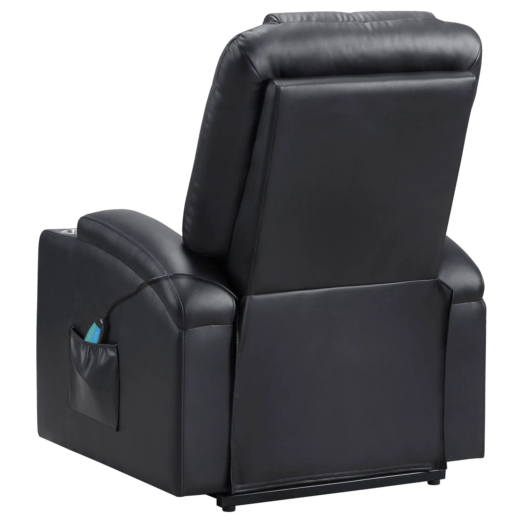 Macklin - Power Lift Massage Recliner With Heat And Dual Cupholders by HouseOfZazla