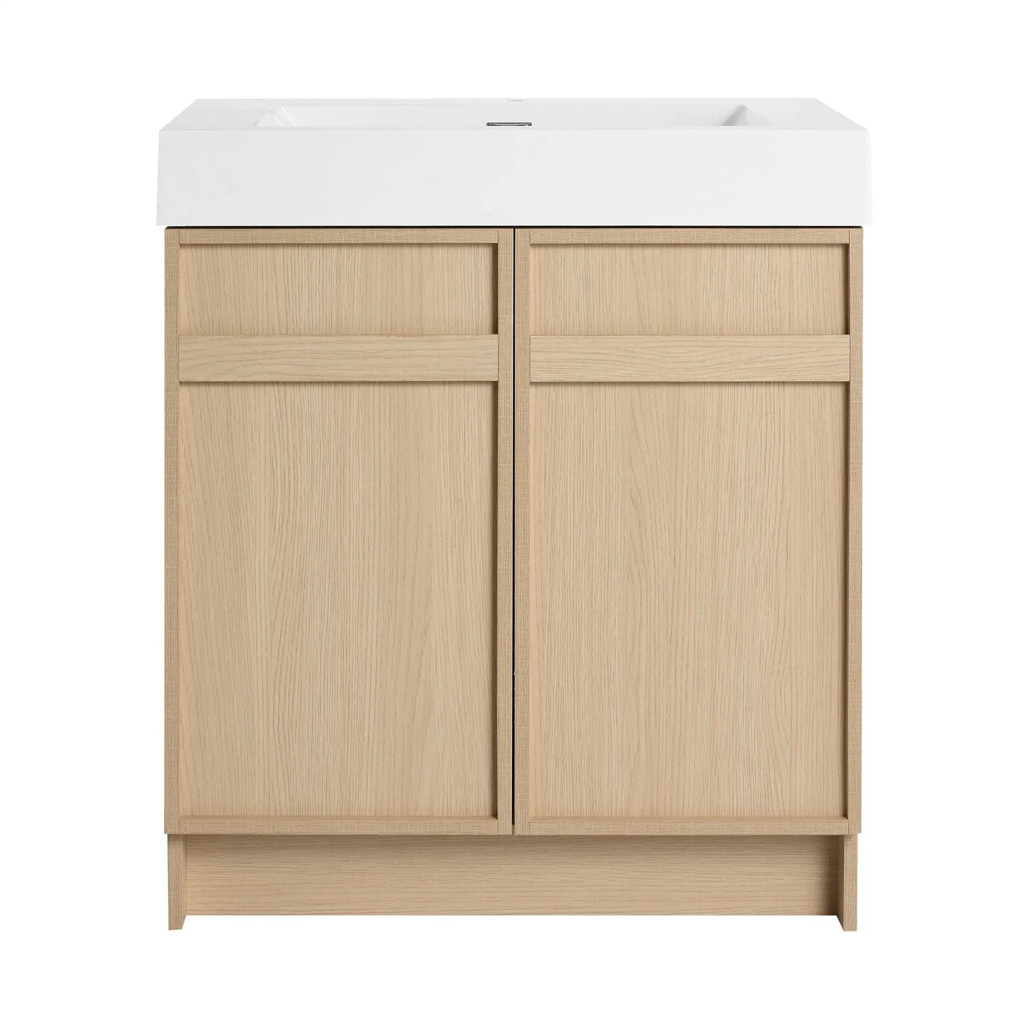Freestanding Bathroom Vanity With Resin Sink & Soft Close Cabinet Doors by HouseOfZazla