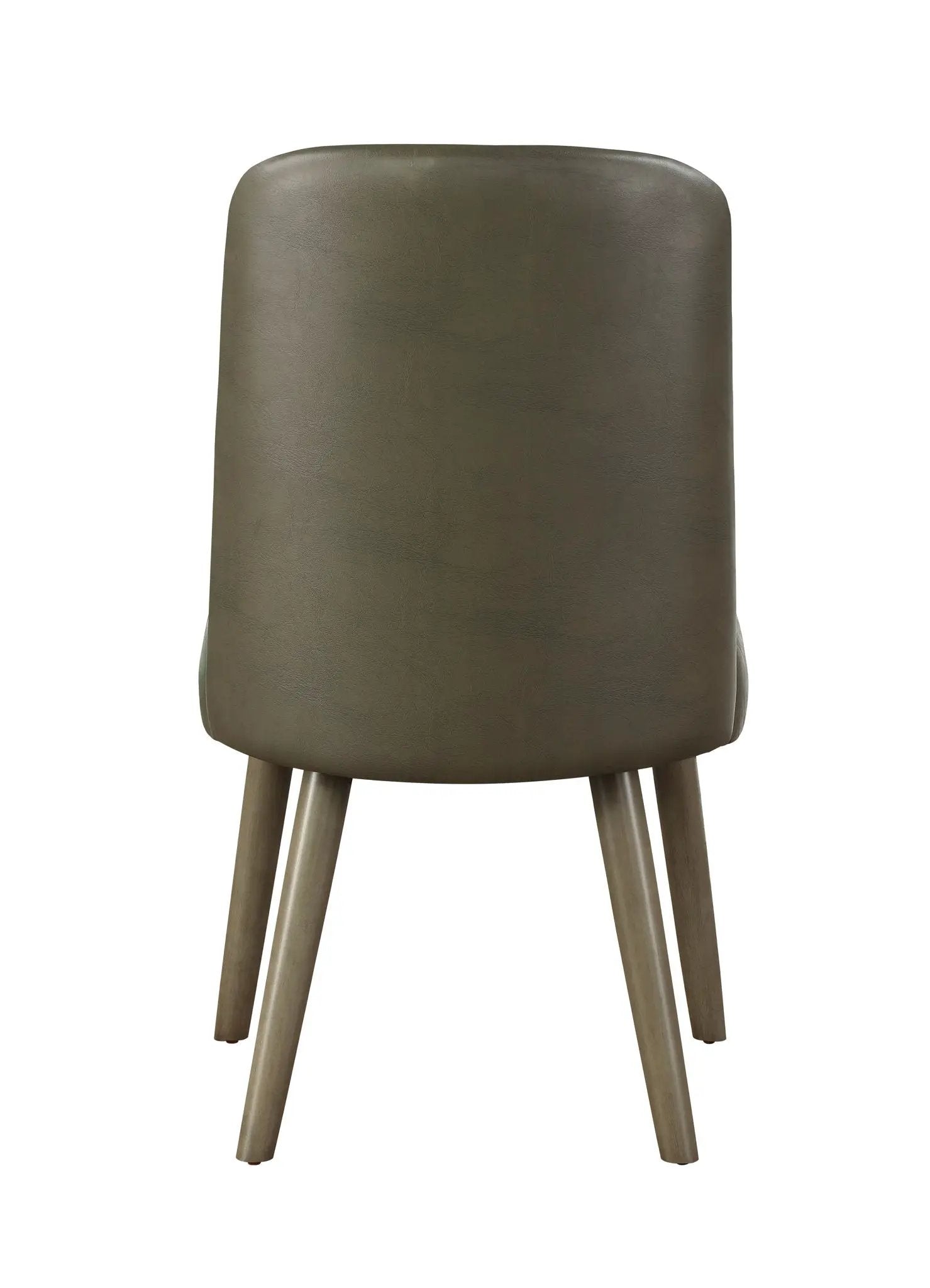 Waylon - Synthetic Leather Side Chair (Set of 2) - Gray / Oak by Unique Piece Furniture