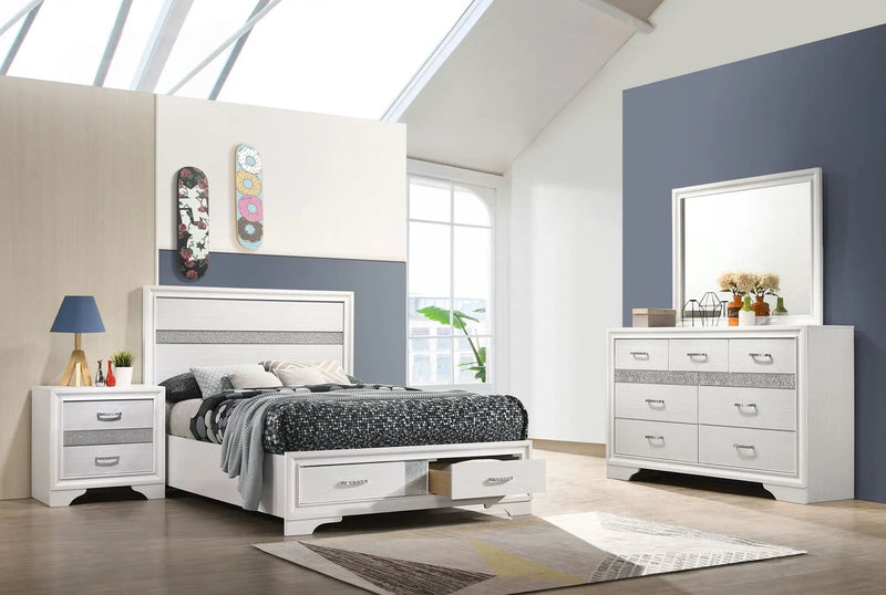 Miranda 4-piece Full Bedroom Set White by Unique Piece Furniture