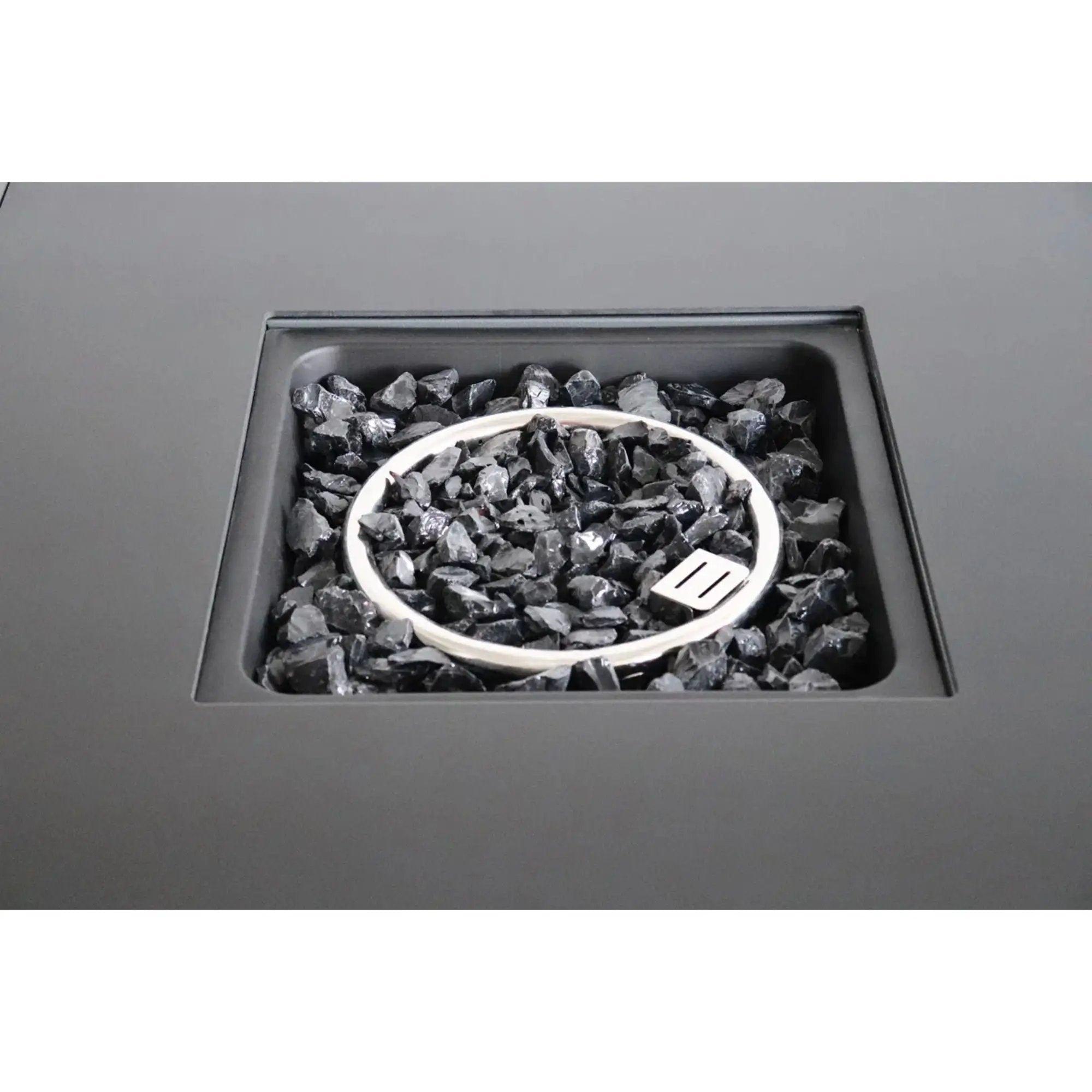 Outdoor Fire Pit Table With Lid - Gray by Unique Piece Furniture
