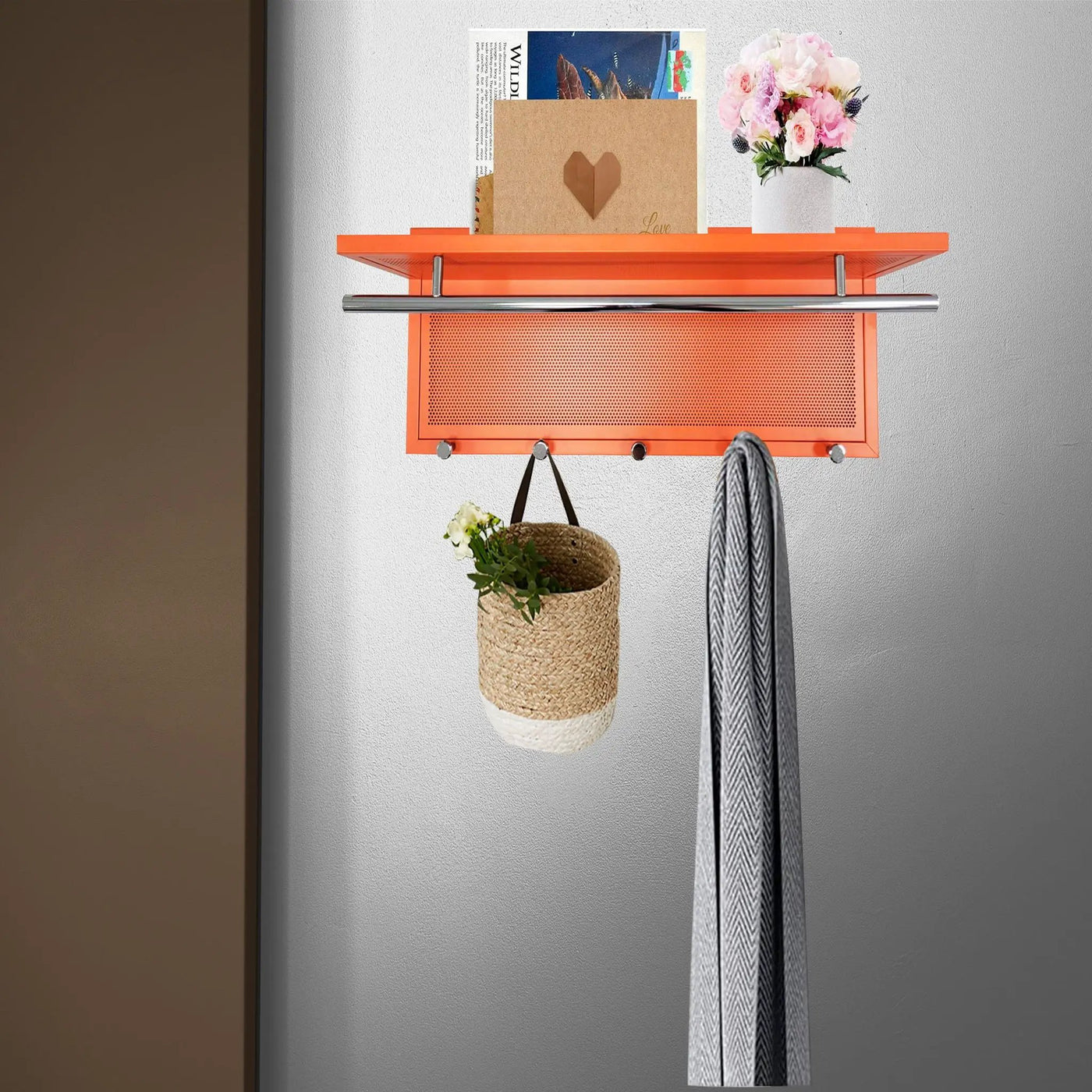 Esyspot - Hook Wall Mounted With Shelf by HouseOfZazla