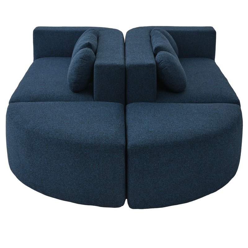 Boneless - Couch Modular Sectional Sofa With Deep Seating And Curved Design