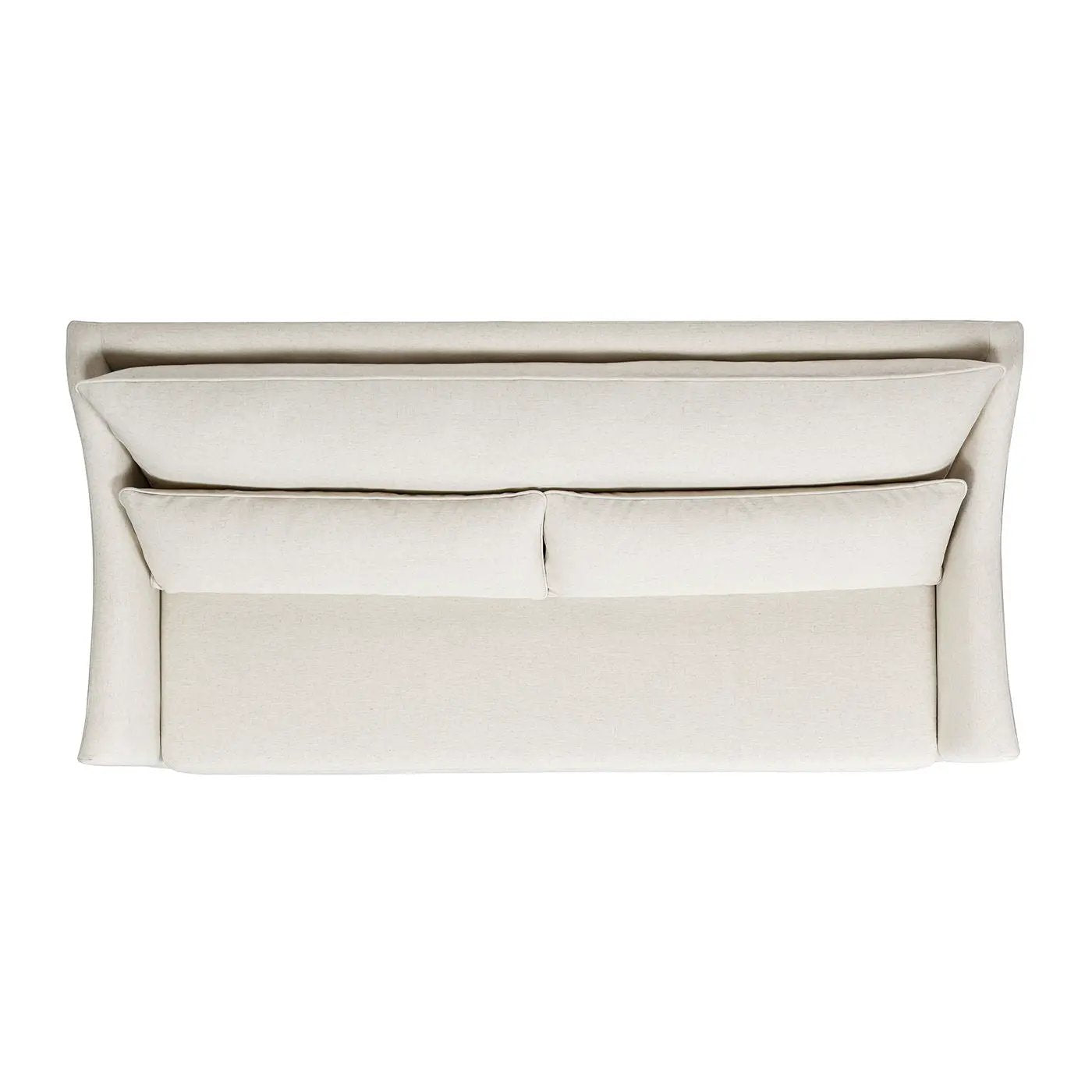 Ada - Flared Arm Contemporary Sofa With Lumbar Pillows - Flax White by Unique Piece Furniture