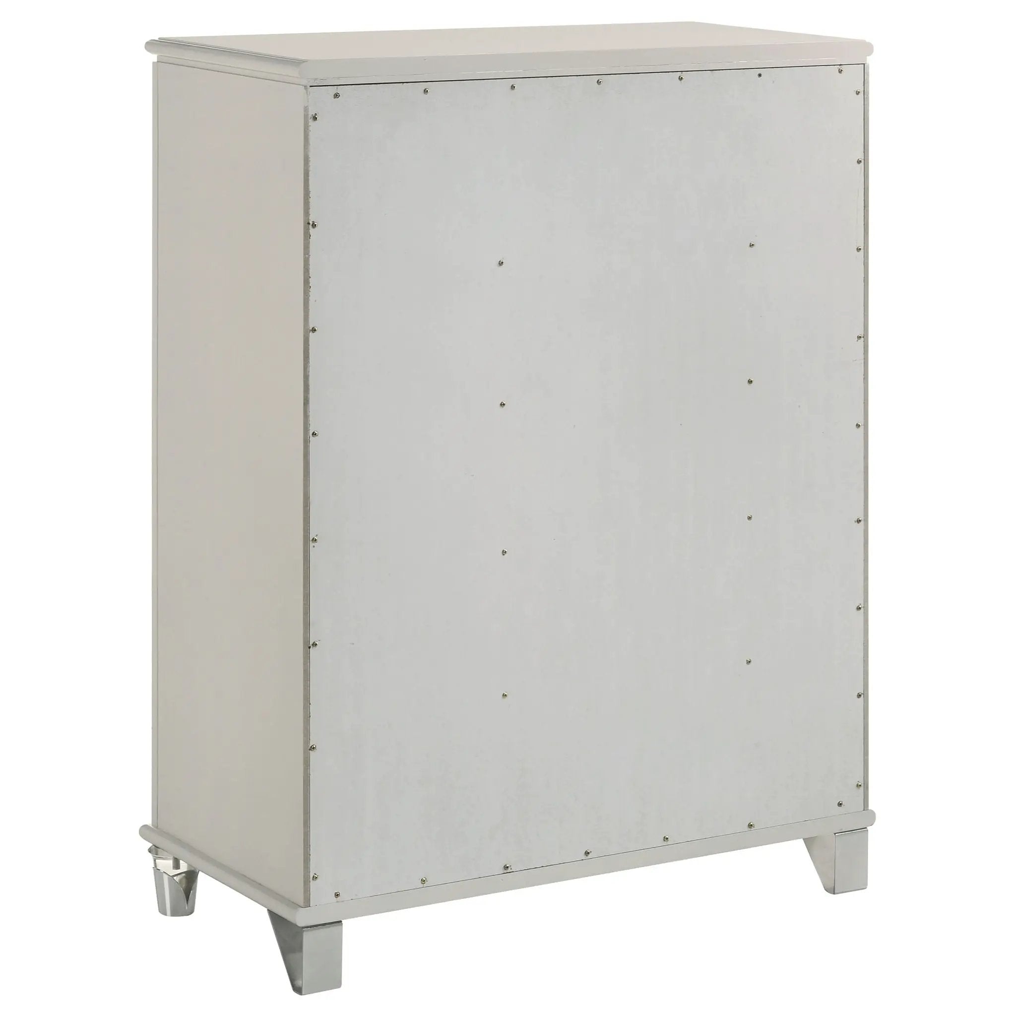Olivia 5-drawer Bedroom Chest of Drawers Pearl White by Unique Piece Furniture