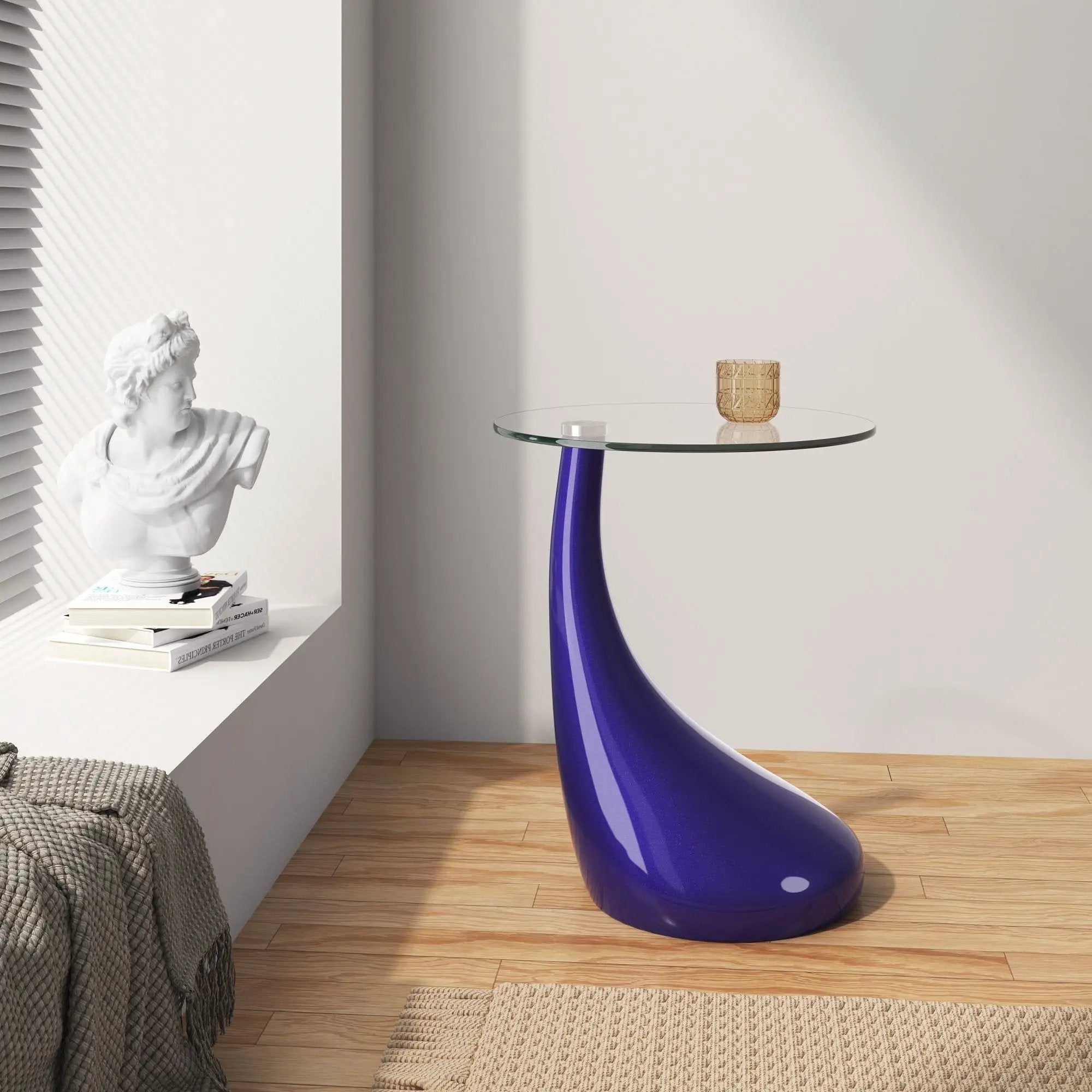 Lava - Accent Table With Curved Base by HouseOfZazla