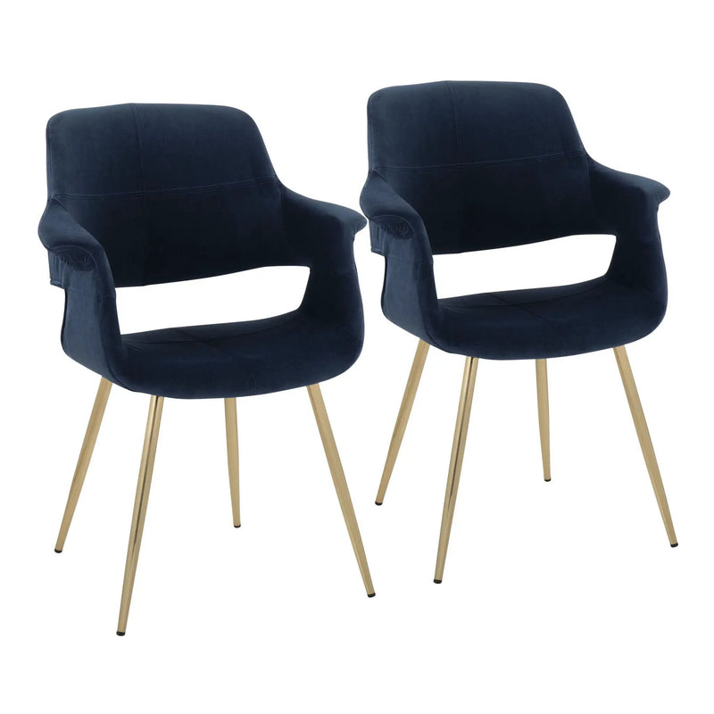 Vintage Flair - Glam / Art Deco, Chair (Set of 2) by Unique Piece Furniture