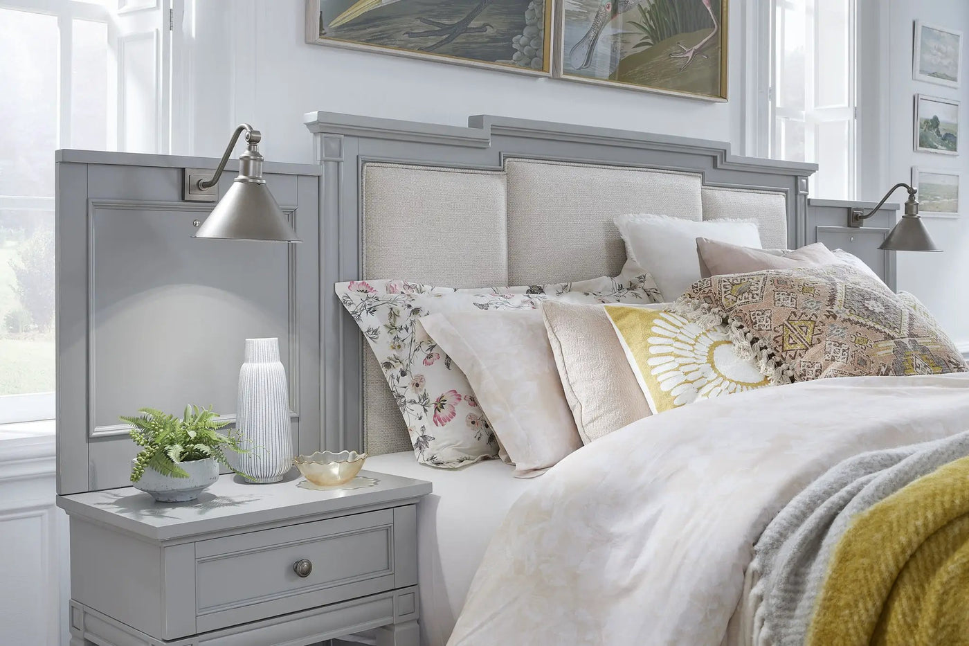 Glenbrook - Complete Wall Bed With Upholstered Headboar by Unique Piece Furniture